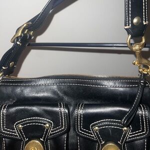Elegant Black Leather Handbag